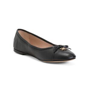 BRUNO MAGLI Black Made In Italy Leather Donatella Ballet Flats